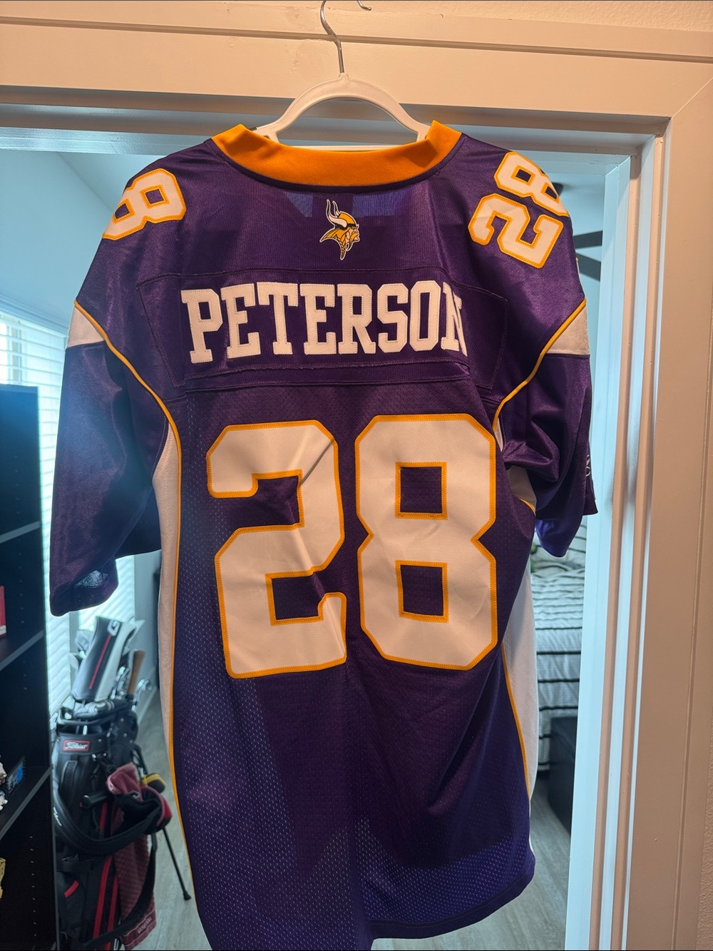 Reebok Minnesota Vikings Adrian Peterson Authentic Stitched Jersey
